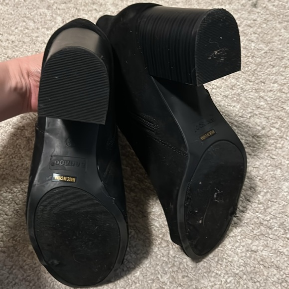 BAMBOO Black Peep Toe Heels - Picture 4 of 9